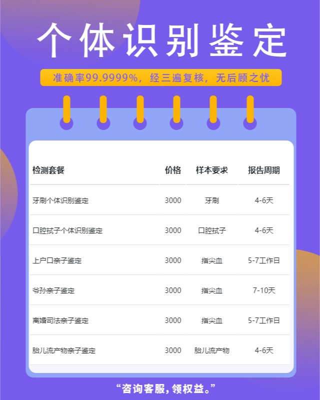 景德镇10家可以做精斑个体识别鉴定中心机构地址