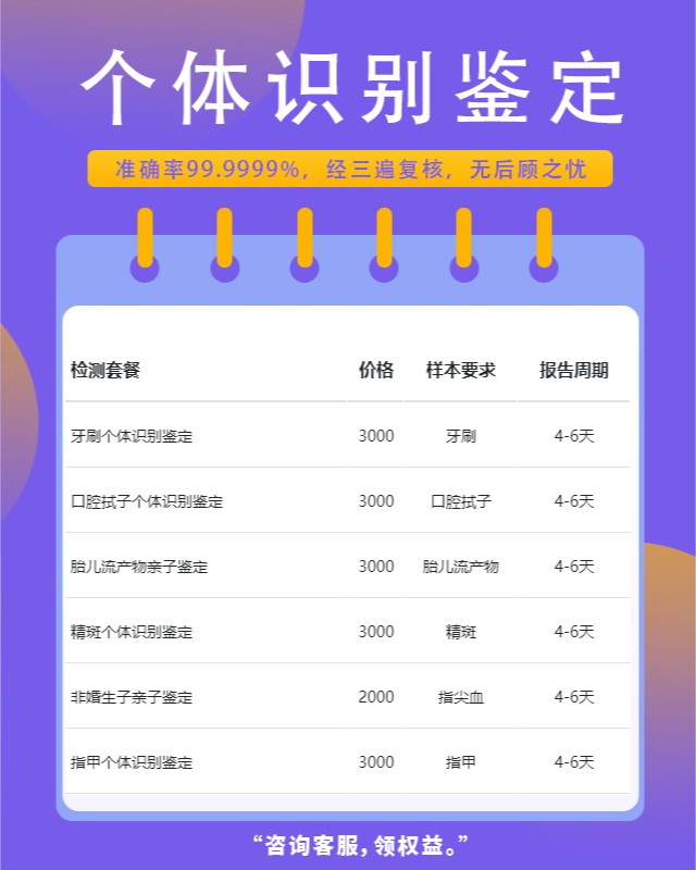 庆阳最新可做羊水个体识别鉴定10家机构地址