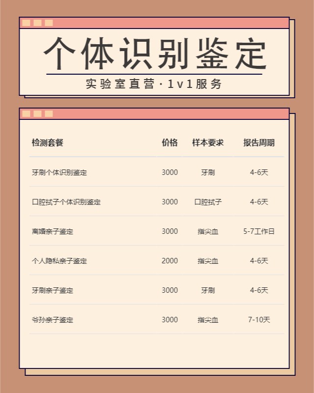 鄂州可以做精斑个体识别鉴定的10个中心机构