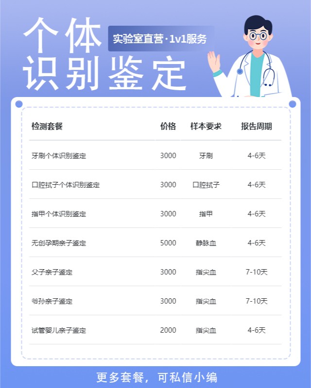 温州10家可以做精斑个体识别鉴定中心机构地址
