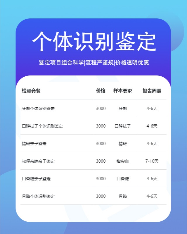 渭南10家可以做血液血痕个体识别鉴定中心机构地址一览