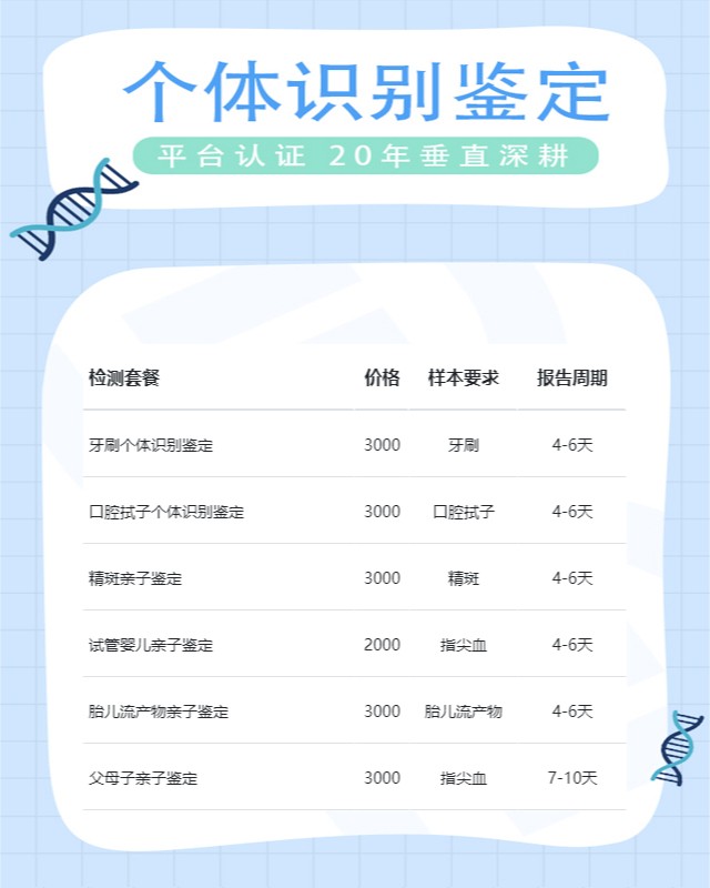 深圳最新可做骨骼个体识别鉴定的10个中心机构