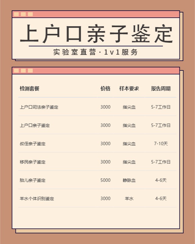 包头10家做上户口亲子鉴定中心机构地址