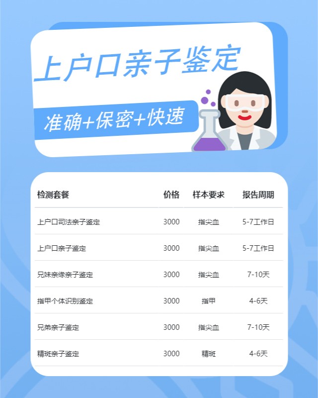 南阳最新可做上户口亲子鉴定的10个中心机构