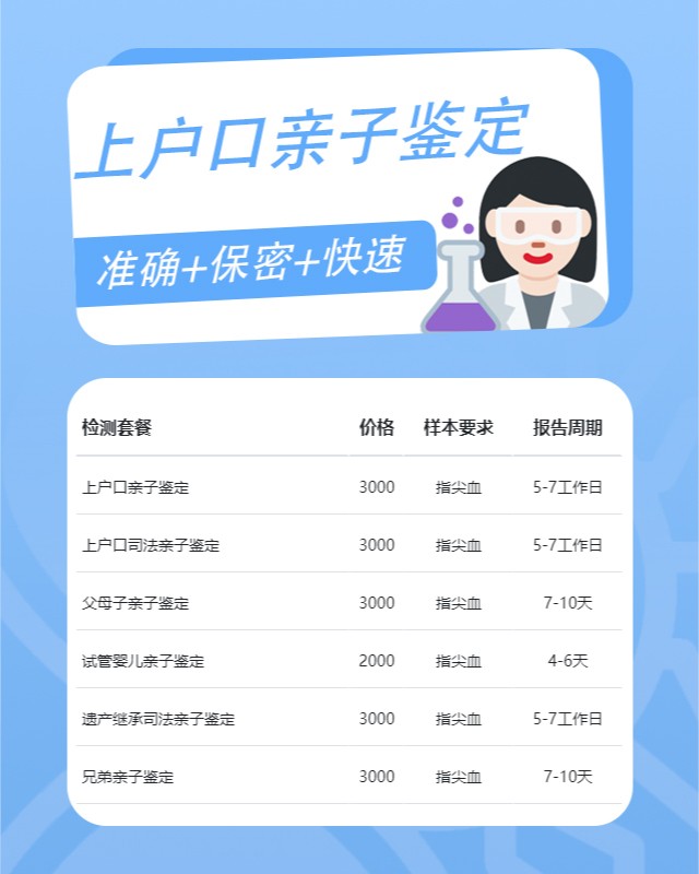 克州最新可做上户口亲子鉴定10家机构地址
