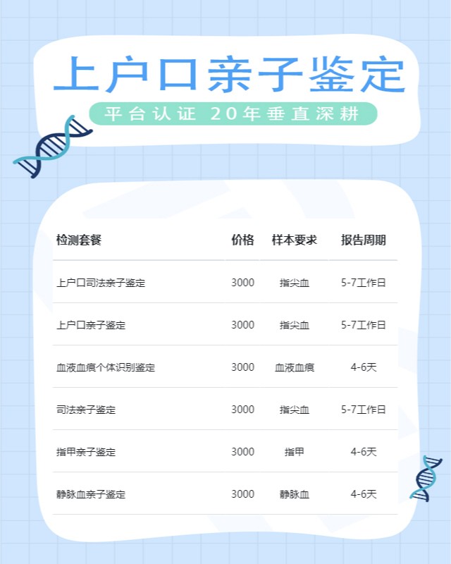 海东上户口亲子鉴定中心机构地址