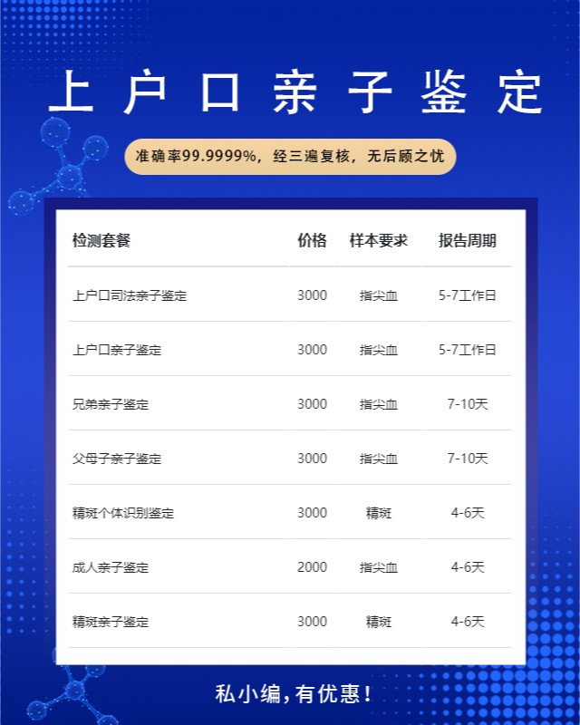 开封最新可做上户口亲子鉴定10家机构地址