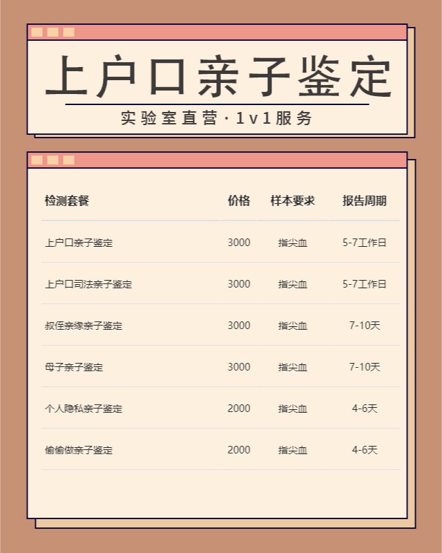 长春上户口亲子鉴定中心机构地址