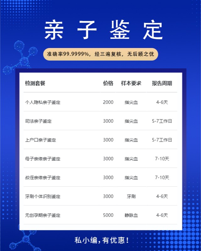 海口可以做小孩亲子鉴定10家机构地址