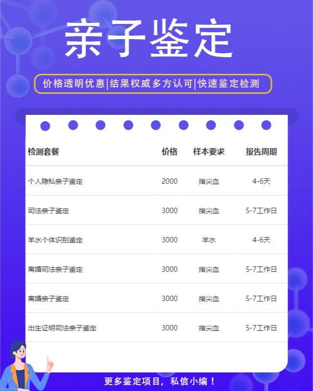 黄南可以做移民亲子鉴定的10个中心机构