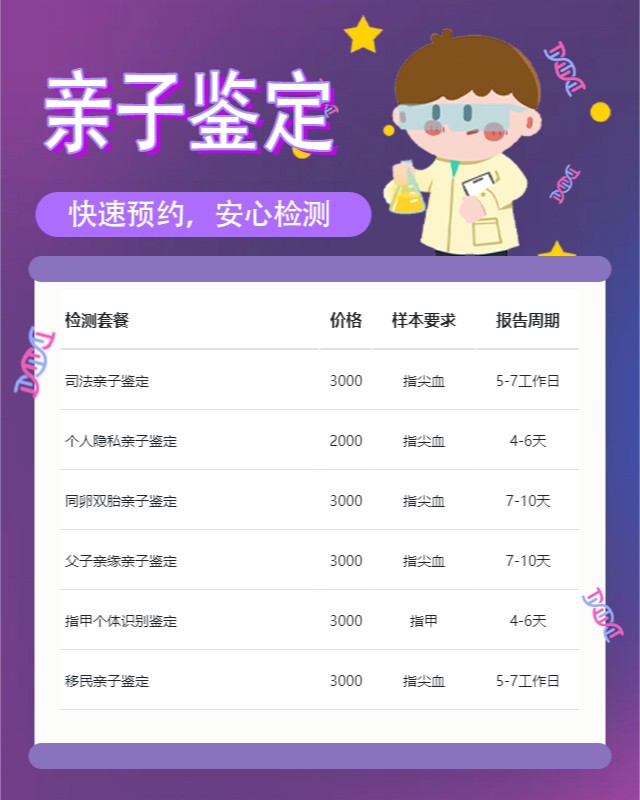 菏泽可以做胎儿亲子鉴定10家机构地址