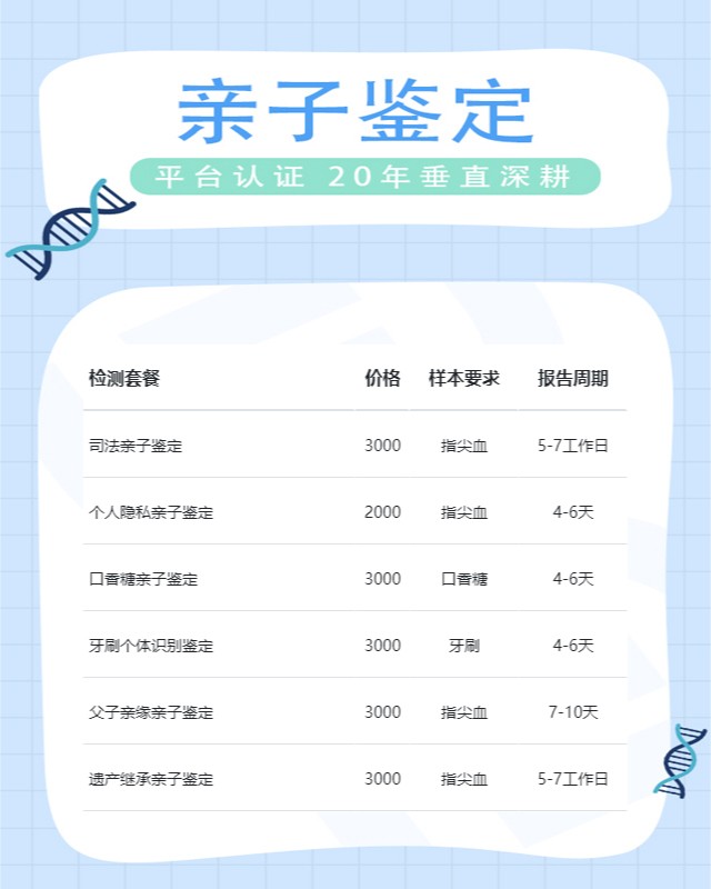 忻州可以做个人委托亲子鉴定10家机构地址