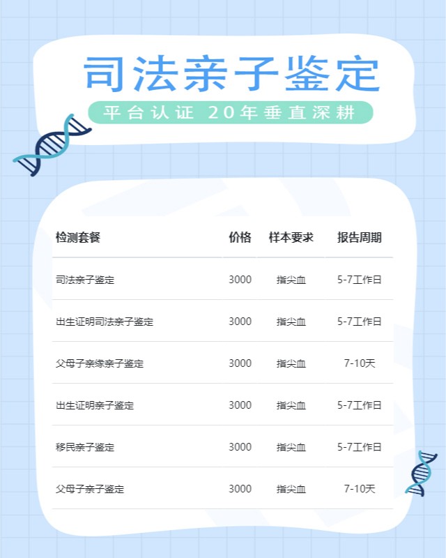 榆林10家做父子亲子鉴定中心机构地址一览