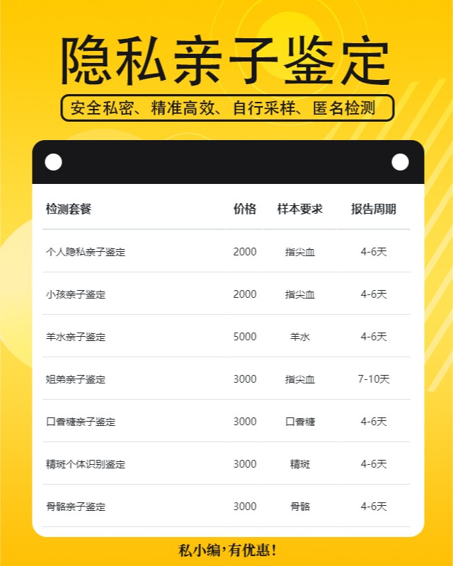 黔西南可以做个人隐私亲子鉴定的10个中心机构