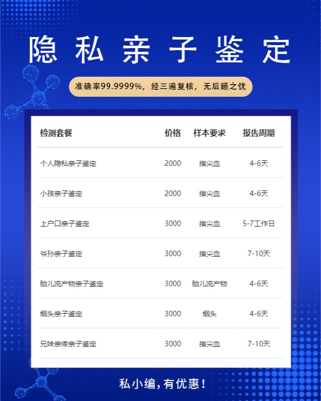 清远最新可做隐私亲子鉴定的10个中心机构