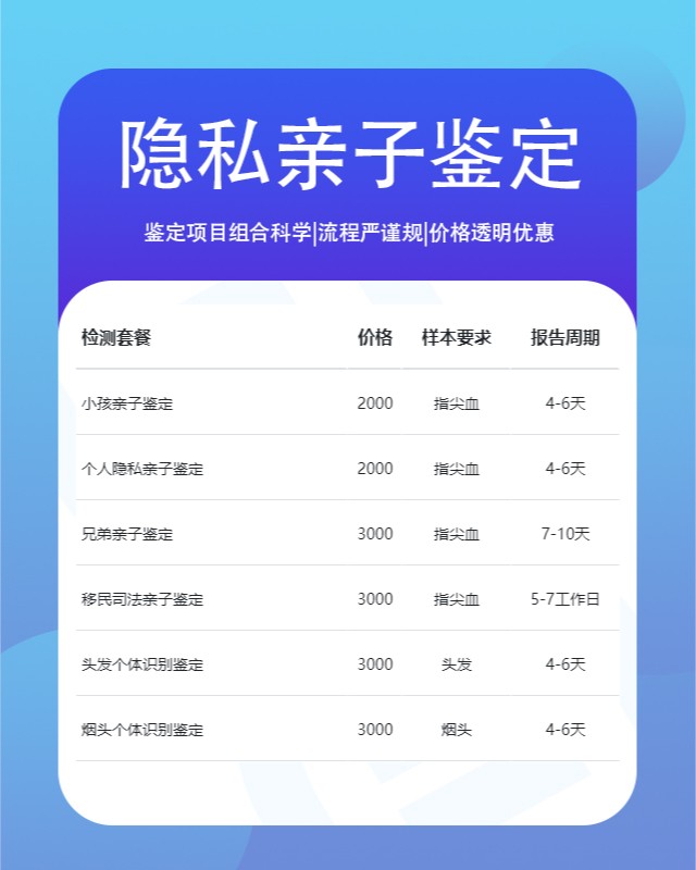 铜川10家可以做隐私亲子鉴定的中心机构地址