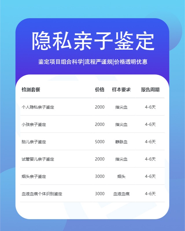 平凉10家可以做隐私亲子鉴定中心机构地址