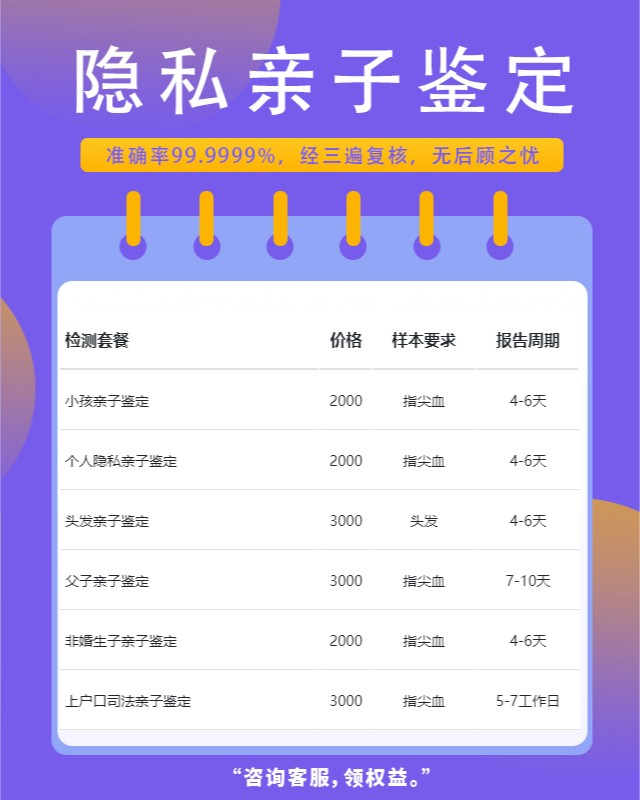 衡水可以做隐私亲子鉴定的10个中心机构