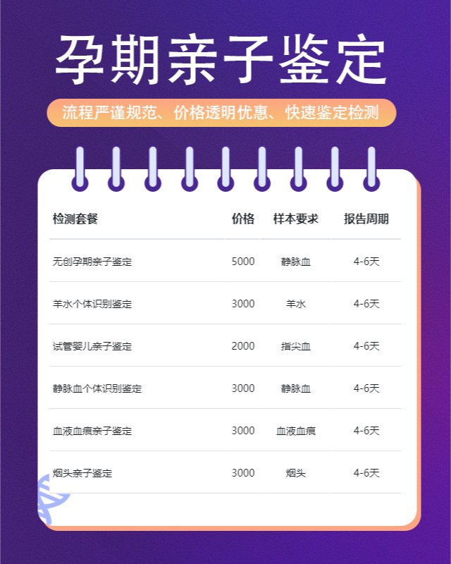上海最新可做怀孕期间亲子鉴定10家机构地址