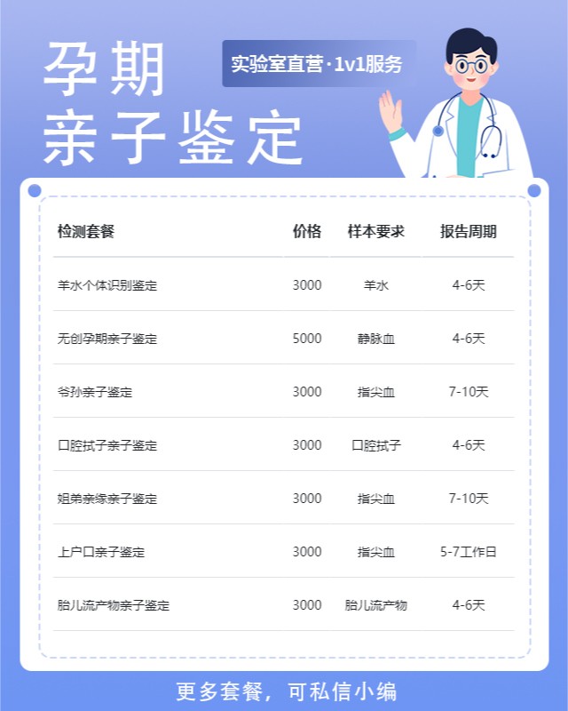 无锡可以做怀孕期间亲子鉴定的10个中心机构
