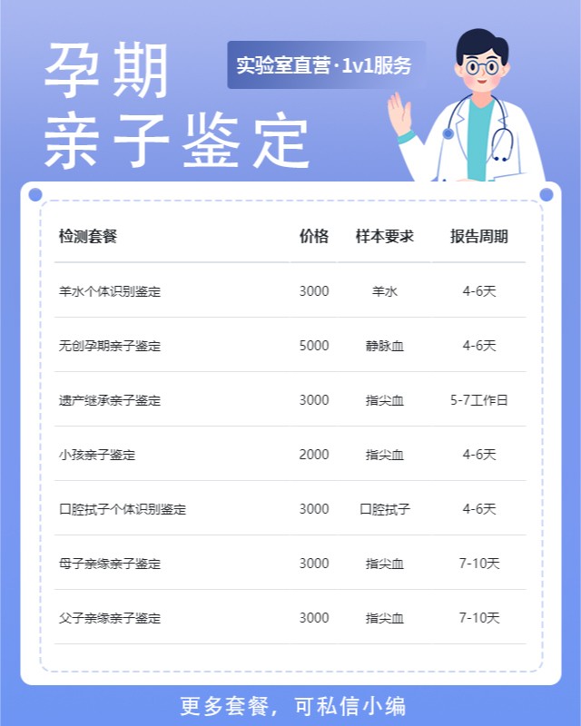 乌兰察布10家做无创孕期亲子鉴定中心机构地址一览