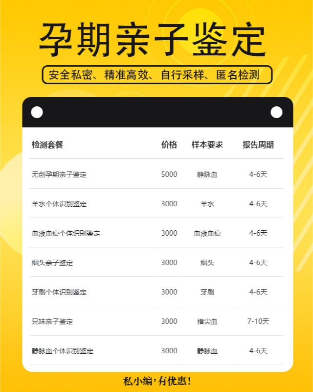 焦作可以做怀孕期间亲子鉴定的10个中心机构