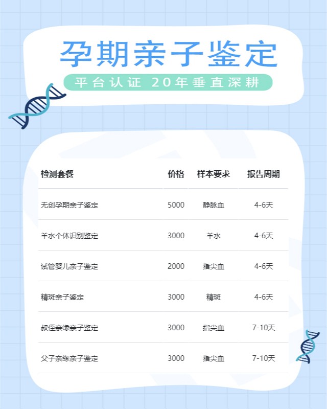 常德10家可以做孕期亲子鉴定的中心机构地址